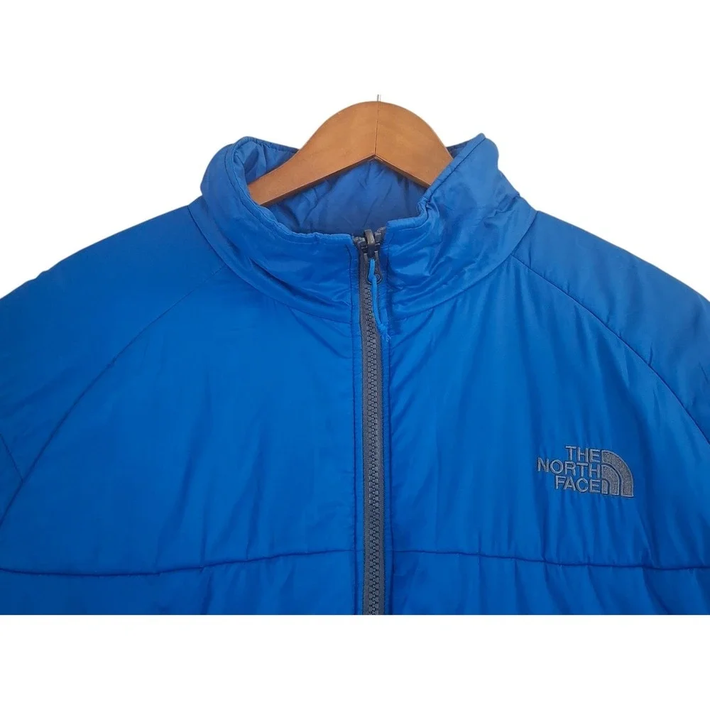 The North Face Junction Insulated Jacket Men's XXL Blue Quilted Puffer Full Zip